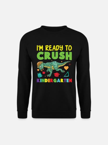  Pachycephalosaurus Kindergarten Outfit - Unisex Sweatshirt - black