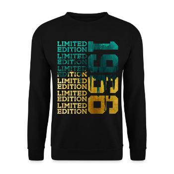 ÉDITION LIMITÉE 1966 60 ANS 60E ANNIVERSAIRE - Sweat-shirt Unisexe - noir - Devant - Alina (178cm) & Michal (187cm)
