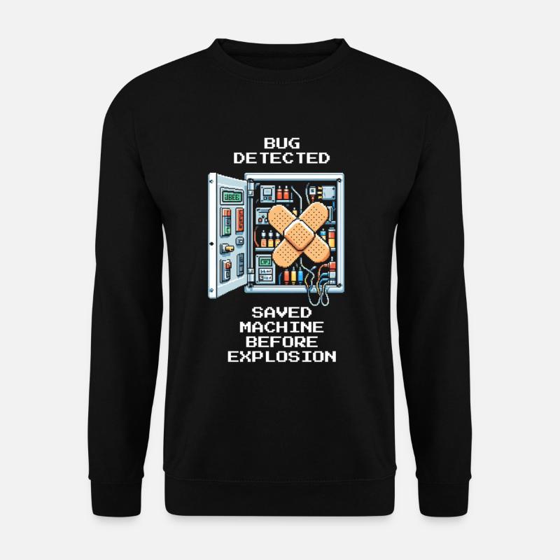 Machine rescued | Troubleshooting electricians - Unisex Sweatshirt - black