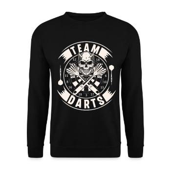 fléchettes - Sweat-shirt Unisexe - noir - Devant - Alina (178cm) & Michal (187cm)