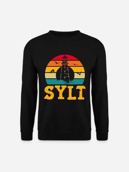 Nordsee Urlaub SYLT NORDSEE INSEL Lustiges - Unisex Pullover - Schwarz