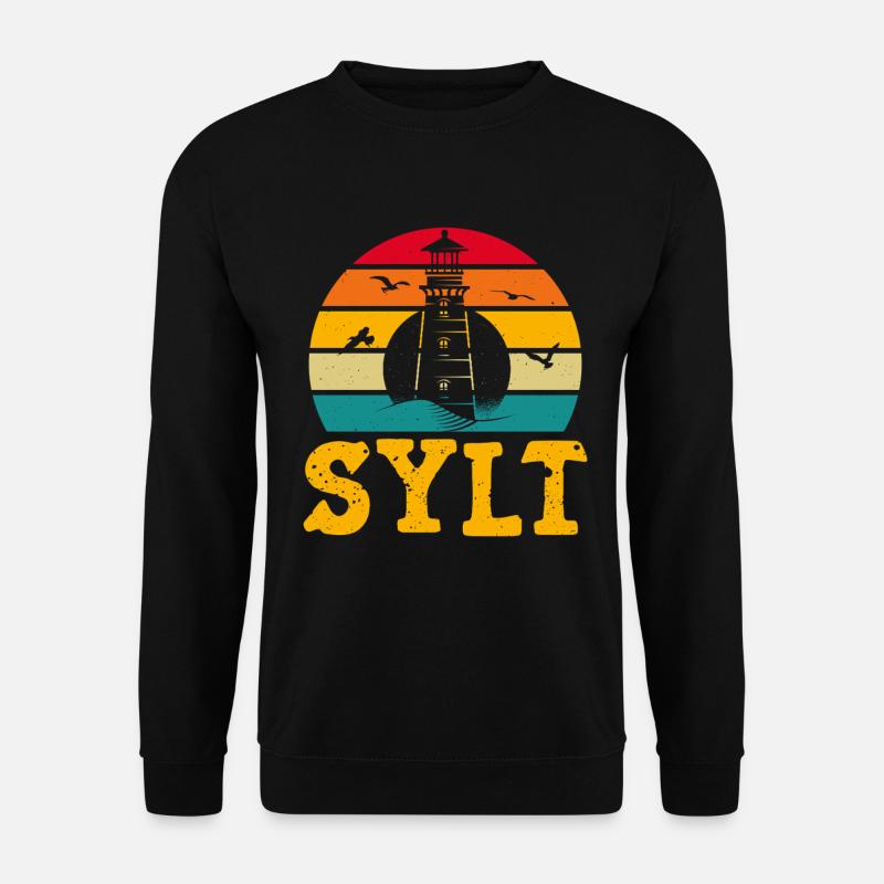Nordsee Urlaub SYLT NORDSEE INSEL Lustiges - Unisex Pullover - Schwarz