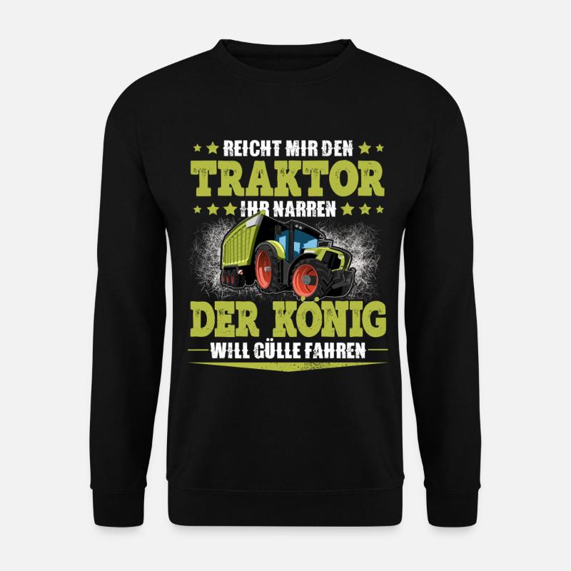 Landwirt Traktor - Unisex Pullover - Schwarz