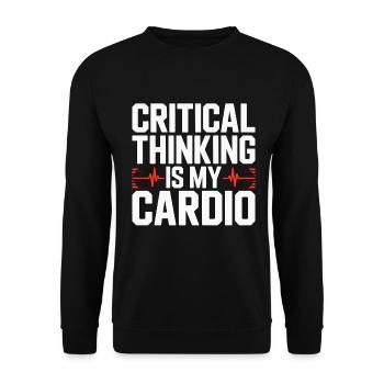 ICU Nurse Critical Thinking Is My Rapid Response - Unisex Sweatshirt - black - Front - Alina (178cm) & Michal (187cm)