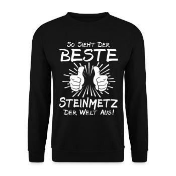 Meilleur tailleur de pierre - Sweat-shirt Unisexe - noir - Devant - Alina (178cm) & Michal (187cm)