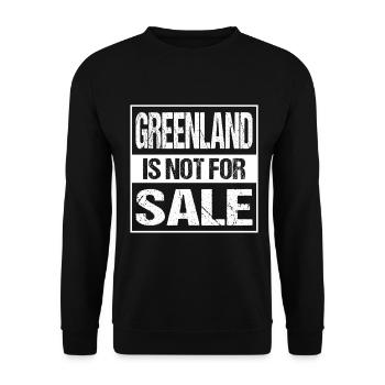 Le Groenland n’est pas à vendre - Sweat-shirt Unisexe - noir - Devant - Alina (178cm) & Michal (187cm)