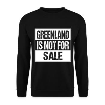 Le Groenland n’est pas à vendre - Sweat-shirt Unisexe - noir - Devant - Alina (178cm) & Michal (187cm)
