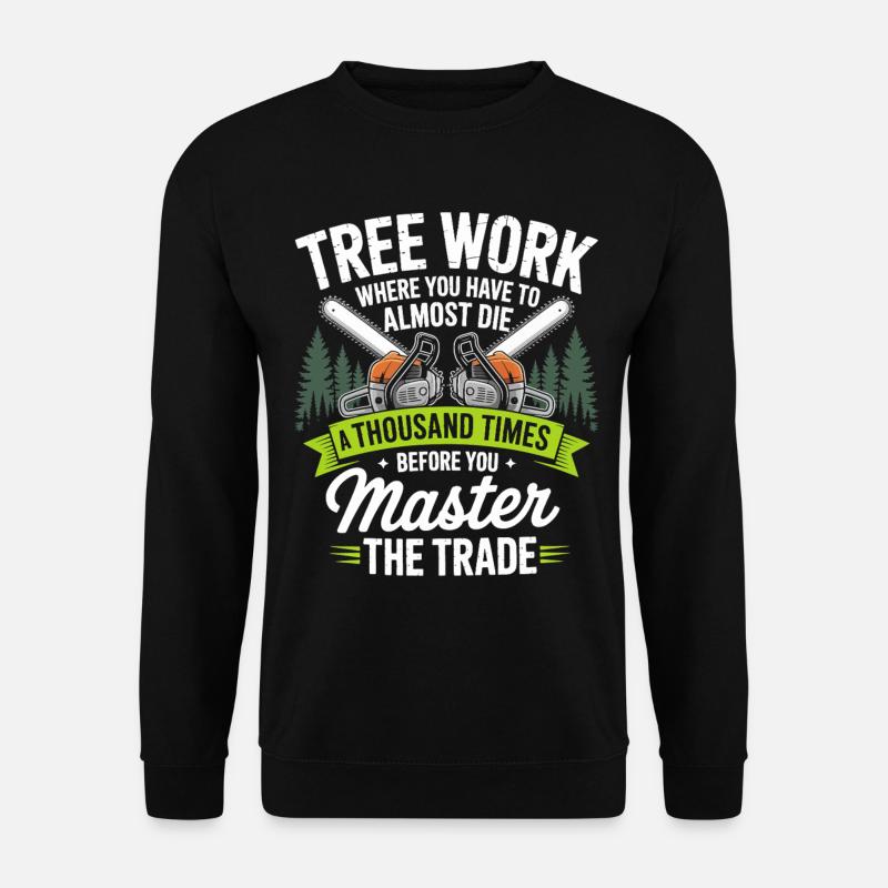 Kettensägen Meisterschaft im Wald - Unisex Pullover - Schwarz