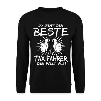 Bester Taxifahrer - Unisex Pullover - Schwarz - Vorne - Alina (178cm) & Michal (187cm)