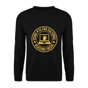 La Saint-Patrick - Sweat-shirt Unisexe - noir - Devant - Alina (178cm) & Michal (187cm)