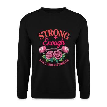 Frauentag Feminismus - Unisex Pullover - Schwarz - Vorne - Alina (178cm) & Michal (187cm)