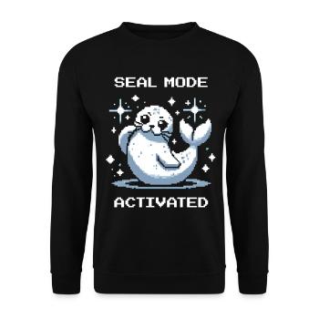 Mode scellement sur | Robbe Mood - Sweat-shirt Unisexe - noir - Devant - Alina (178cm) & Michal (187cm)