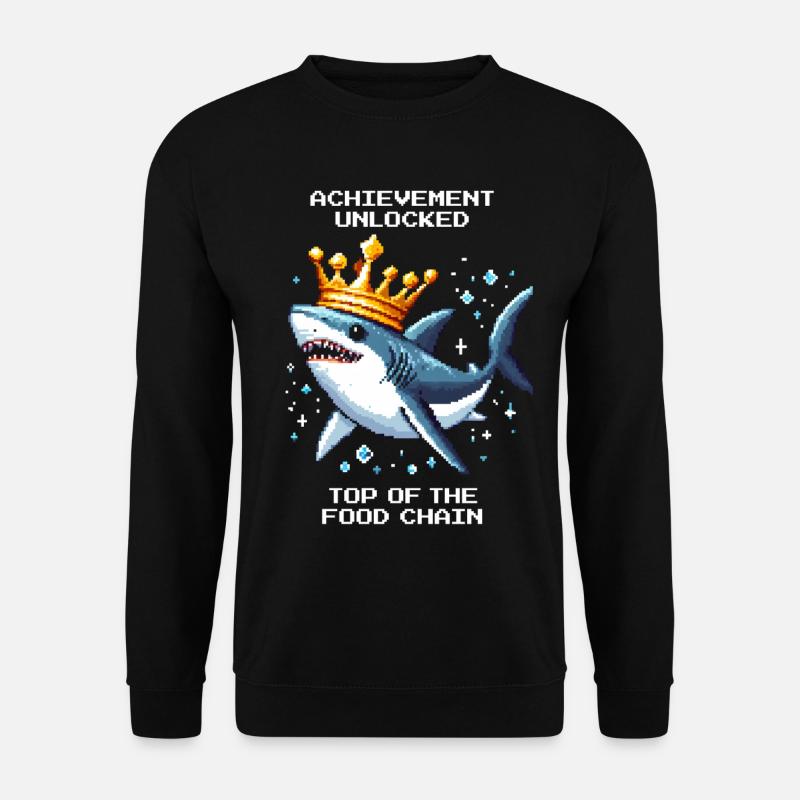 Erfolg freigeschaltet | Hai Spitzenprädator - Unisex Pullover - Schwarz