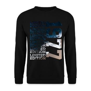 LIMITED EDITION 1977 49 YEARS 49TH BIRTHDAY - Unisex Sweatshirt - black - Front - Alina (178cm) & Michal (187cm)