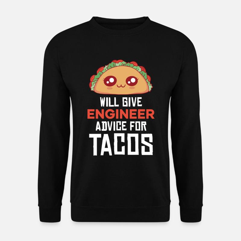 Taco Pun: Engineering Consulting - Unisex Sweatshirt - black