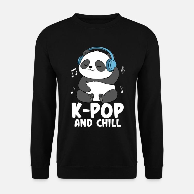 K Pop And Chill - Unisex Sweatshirt - black