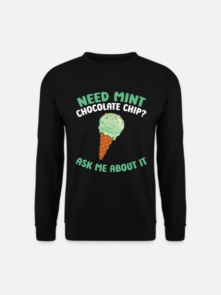 Fresh Cream Waffle Cone Italian Mint - Unisex Sweatshirt - black