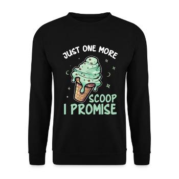 Fresh Mint Chocolate Chip Lover Dessert Lover - Unisex Sweatshirt - black - Front - Alina (178cm) & Michal (187cm)