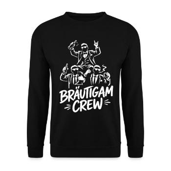 Bachelor Party T-Shirt Men Bachelor Party Rumbling - Unisex Sweatshirt - black - Front - Alina (178cm) & Michal (187cm)