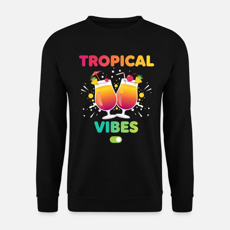 Mode vacances Tropical Vibes - Sweat-shirt Unisexe - noir