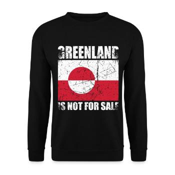 Le Groenland n’est pas à vendre - Sweat-shirt Unisexe - noir - Devant - Alina (178cm) & Michal (187cm)