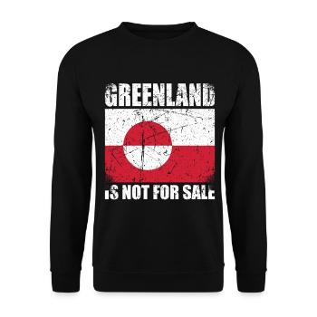 Le Groenland n’est pas à vendre - Sweat-shirt Unisexe - noir - Devant - Alina (178cm) & Michal (187cm)