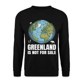 Le Groenland n’est pas à vendre - Sweat-shirt Unisexe - noir - Devant - Alina (178cm) & Michal (187cm)