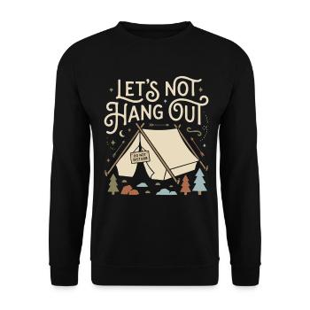 Ne traînons pas Camper Ne pas déranger - Sweat-shirt Unisexe - noir - Devant - Alina (178cm) & Michal (187cm)