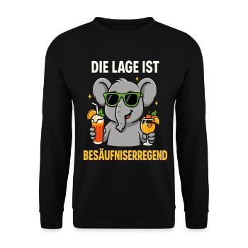 La situation est l’ivresse - Sweat-shirt Unisexe - noir - Devant - Alina (178cm) & Michal (187cm)