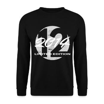 12e anniversaire 2014 cadeau garçons et filles - Sweat-shirt Unisexe - noir - Devant - Alina (178cm) & Michal (187cm)