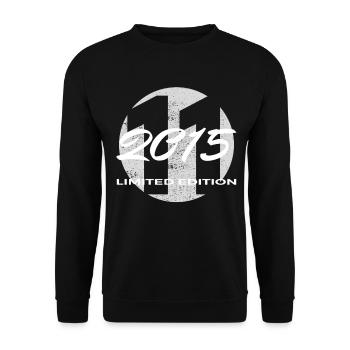 11th Birthday 2015 Boys and Girls Gift - Unisex Sweatshirt - black - Front - Alina (178cm) & Michal (187cm)