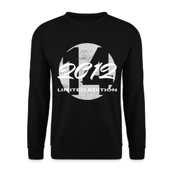 14th Birthday 2012 Boys and Girls Gift - Unisex Sweatshirt - black - Front - Alina (178cm) & Michal (187cm)