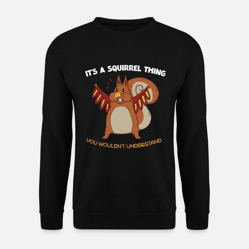 Diction de l’écureuil ailé - Sweat-shirt Unisexe - noir