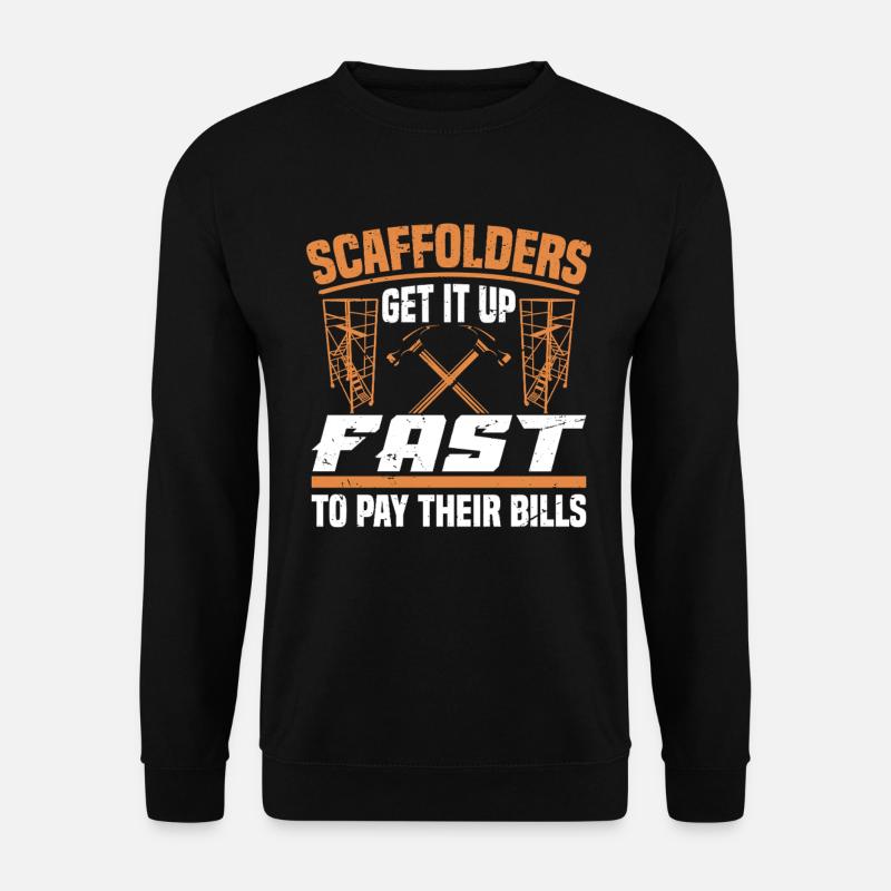  Scaffold Installer Set Platform Construction - Unisex Sweatshirt - black