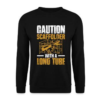 Échafaudage Installateur Constructeur Ouvrier Construction - Sweat-shirt Unisexe - noir - Devant - Alina (178cm) & Michal (187cm)