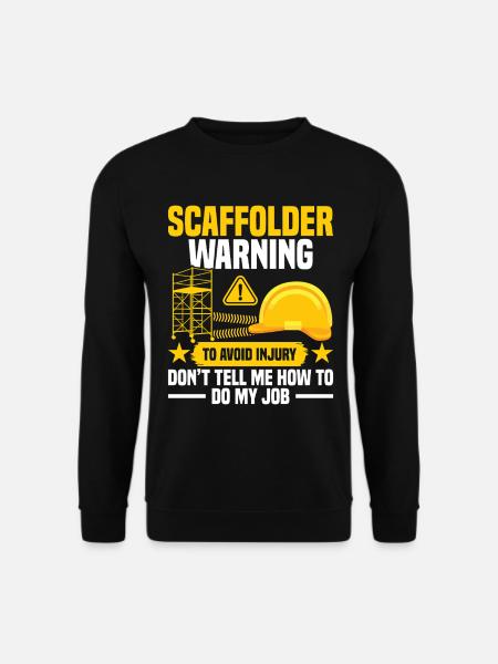 Gerüstplanken Bauarbeiter-Gerüst - Unisex Pullover - Schwarz