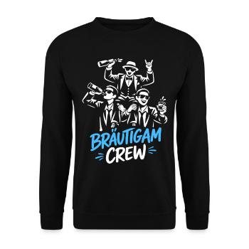 Bachelor Party T-Shirt Men Bachelor Party Rumbling - Unisex Sweatshirt - black - Front - Alina (178cm) & Michal (187cm)