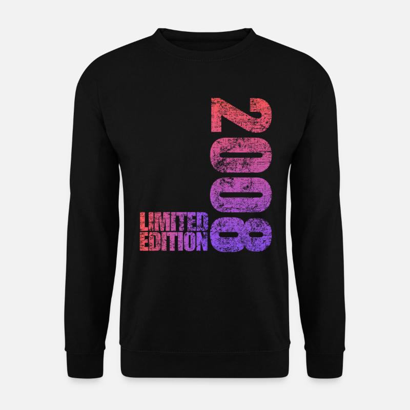 Limited Edition 2008 18th Birthday Gift - Unisex Sweatshirt - black
