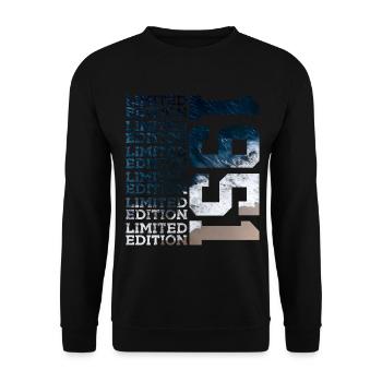 ÉDITION LIMITÉE 1951 75 ANS 75E ANNIVERSAIRE - Sweat-shirt Unisexe - noir - Devant - Alina (178cm) & Michal (187cm)