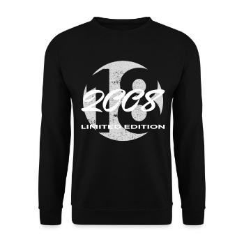 18th Birthday 2008 Boys and Girls Gift - Unisex Sweatshirt - black - Front - Alina (178cm) & Michal (187cm)
