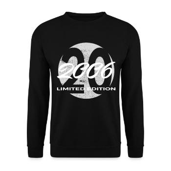 20th Birthday 2006 Gift for Men and Women - Unisex Sweatshirt - black - Front - Alina (178cm) & Michal (187cm)