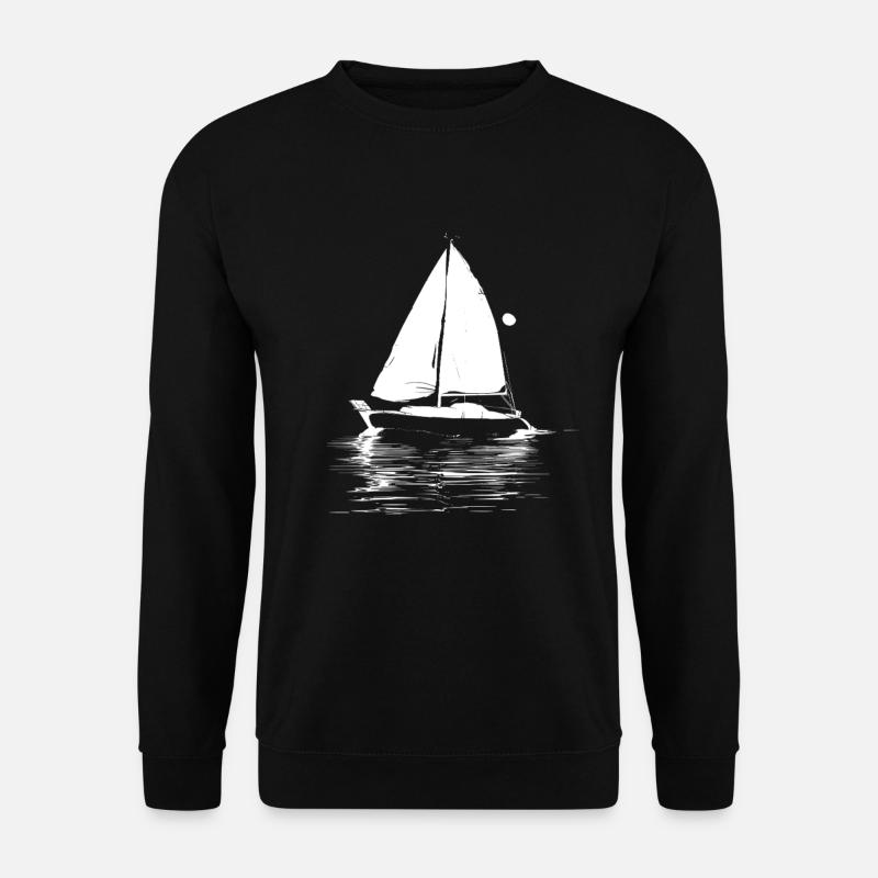 Sailboat Graphics - Unisex Sweatshirt - black