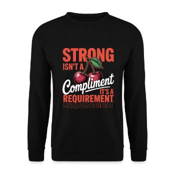 Women's Day Feminism Tired Isn't My Personality - Unisex Sweatshirt - black - Front - Alina (178cm) & Michal (187cm)