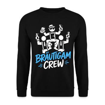 Bachelor Party Men's T-Shirt Bachelor Party Rumbling - Unisex Sweatshirt - black - Front - Alina (178cm) & Michal (187cm)