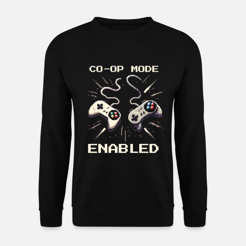 Co-Op Modus aktiv | Teamarbeit Sozialarbeit - Unisex Pullover - Schwarz