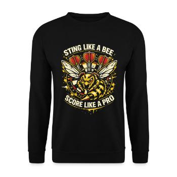 Pique comme une abeille | Ally Pally Darts Pro - Sweat-shirt Unisexe - noir - Devant - Alina (178cm) & Michal (187cm)