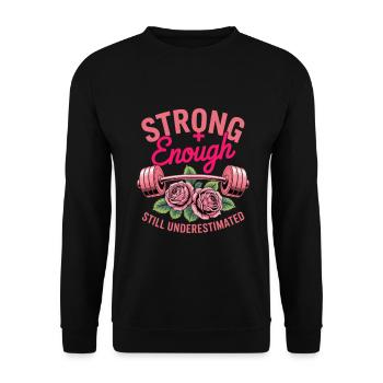 Women's Day Feminism - Unisex Sweatshirt - black - Front - Alina (178cm) & Michal (187cm)