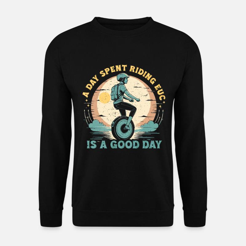 Monowheel Monocyclist - Unisex Sweatshirt - black