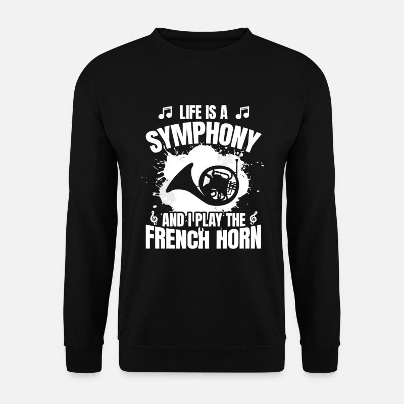 Life is a symphony - Unisex Sweatshirt - black