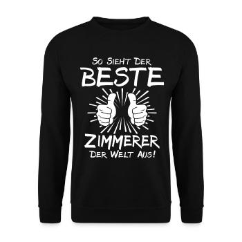 Meilleur charpentier - Sweat-shirt Unisexe - noir - Devant - Alina (178cm) & Michal (187cm)